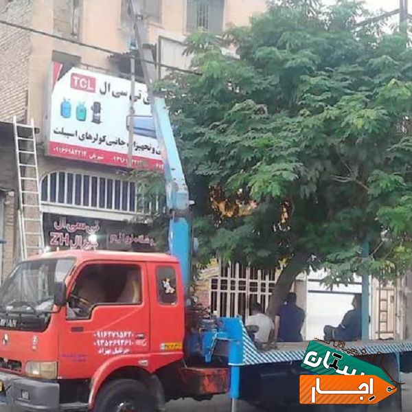 اجاره جرثقیل 3تن کفی با بهترین قیمت در اهواز