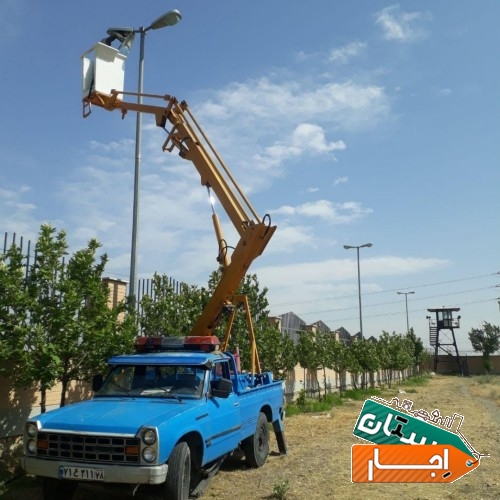 اجاره بالابر نیسان جرثقیل سبد دار کابین دار لجور