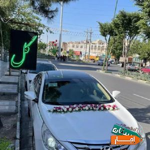 اجاره ماشین عروس سوناتا YFسفید با شرایط مناسب در البرز