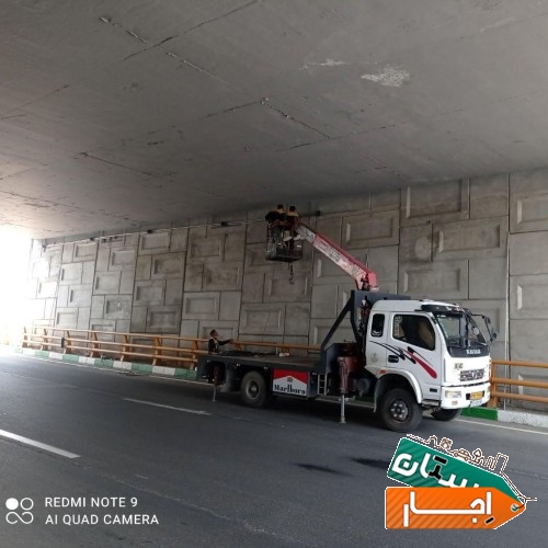 جرثقیل خاور(اجاره ای)دکل بلند تا ارتفاع 15 مترشرایط اسان