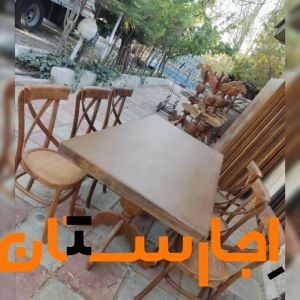 اجاره انواع میز و صندلی های روستیک