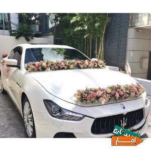 اجاره،تزئین ماشین عروس دسته گل عروس باکس،هدیه