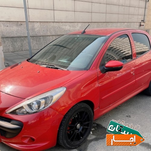 اجاره خودرو 206 دنده قرمز با نازلترین قیمت