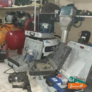 اجاره پمپ باد آب کفکش(کف کش) سنگ فرز اتو لوله