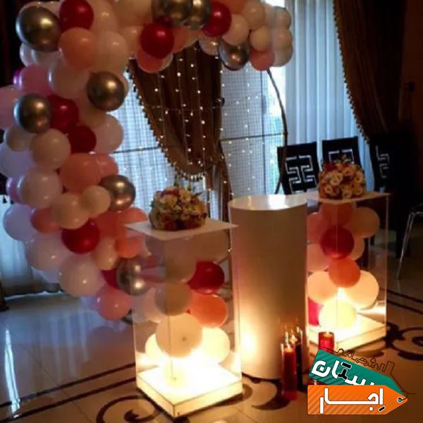 گل ارایی و بادکنک ارایی و اجاره بک و میز و استند
