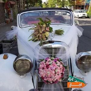 موسسه اجاره ماشین عروس کرایه اتومبیل عروس با گل