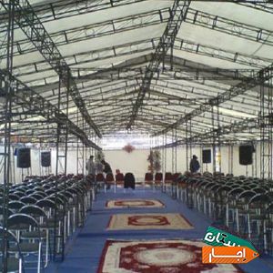 اجاره اسپیس فریم غرفه و چادر قاب بنر و سوله