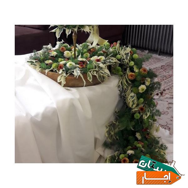 اجاره و گل ارایی دسته گل عروس و سفره عقد