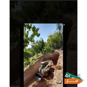 بابکت کندن استخر کل کرج خاور حمل نخاله بیل لودر