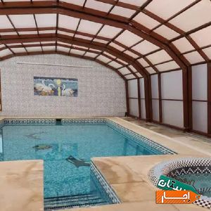 اجاره ویلا کردان دوخوابه استخر دار با شرایط عالی