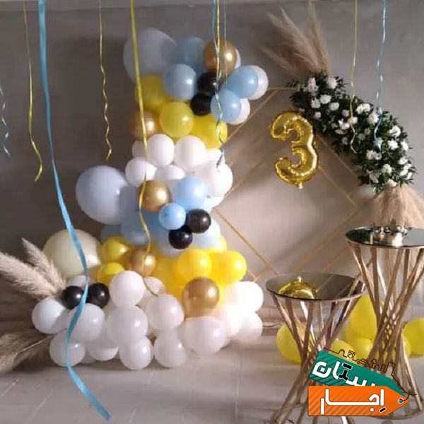 بادکنک ارایی گل اجاره بانداجاره میزوصندلی افتتاحیه