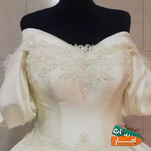 اجاره لباس عروس ساتن آمریکایی با بهترین شرایط
