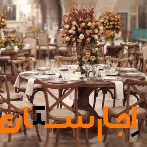 اجاره انواع میز و صندلی های روستیک