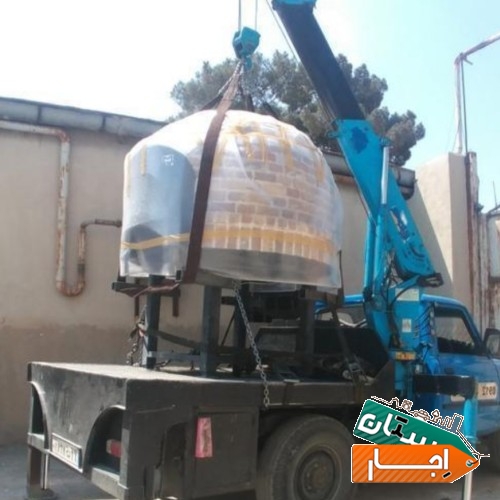 اجاره جرثقیل نیسان جابجایی دستگاه با جک پالت