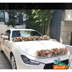 اجاره و تزئین ماشین عروس دسته گل عروس سبد و باکس