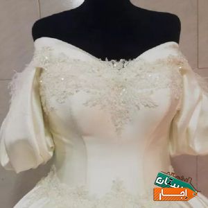 اجاره لباس عروس ساتن آمریکایی با بهترین قیمت