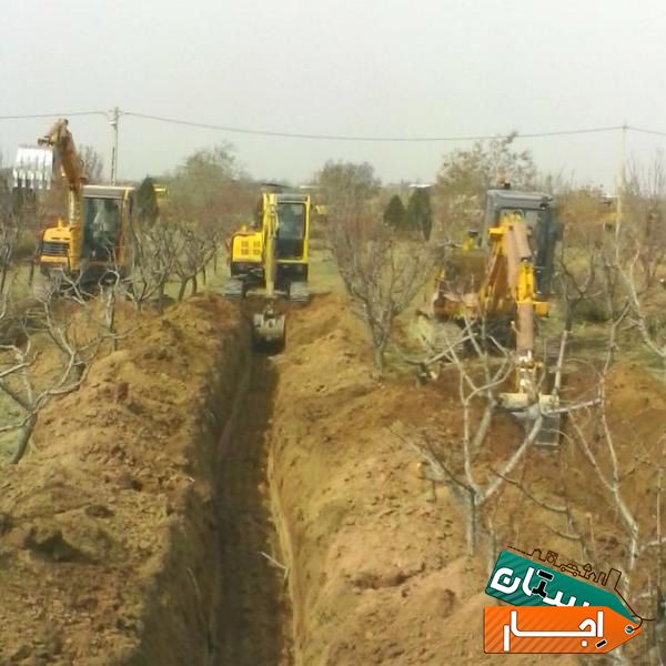اجاره مینی بیل با پیکور(آسمانی)