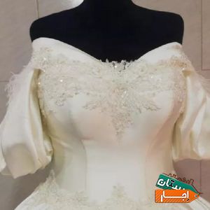 اجاره لباس عروس ساتن آمریکایی با بهترین قیمت