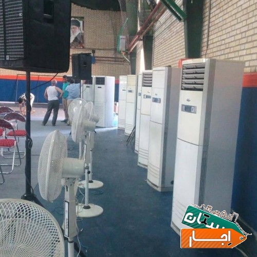 اجاره کولر آبی پرتابل. گازی و پنکه مخزن دار