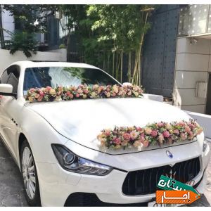 اجاره و تزئین ماشین عروس،دسته گل،باکس،سبد و تاج گل