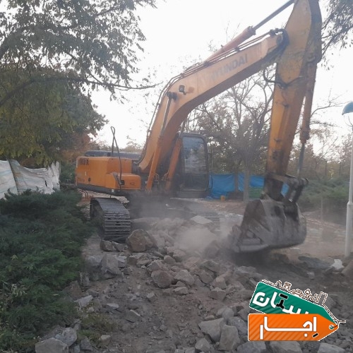 اجاره دهنده بیل مکانیکی زنجیری هیوندا با پیکور