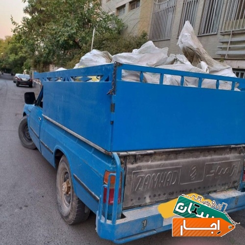 خدمات حمل نخاله با نیسان خاور بابکت
