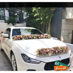 اجاره و تزئین ماشین عروس،دسته گل،باکس،سبد و تاج گل