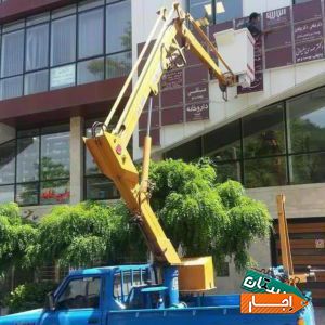اجاره بالابر نیسان جرثقیل نیسانی سبددار کابیندار