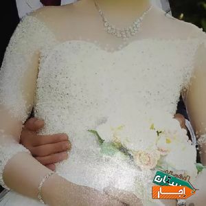 اجاره لباس عروس بسیار شیک مدرن سایز 38تا42