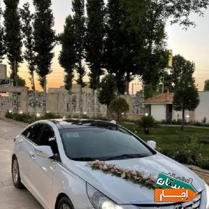 اجاره / کرایه ماشین عروس سوناتا YF همراه با راننده با بهترین قیمت