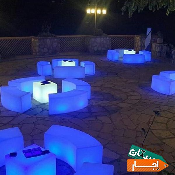 اجاره میز ال ای دی سوارزمیز استوانه ای