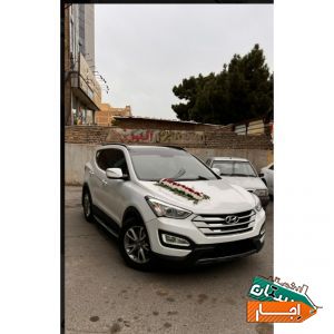 اجاره ماشین عروس سانتافه نیو همراه با راننده