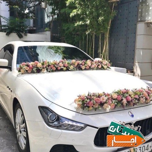 اجاره ماشین عروس، دسته گل،باکس تاج گل