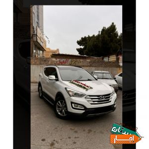 اجاره ماشین عروس سانتافه نیو همراه با راننده