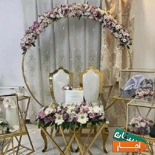 اجاره ظروف کرایه بله برون میز باکس بکگراند استند تم تولد