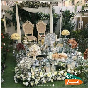 اجاره سفره‌ عقد و بله برون در منازل و باغ ها با شرایط آسان
