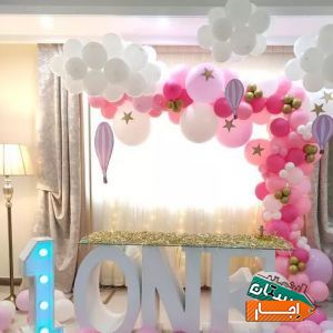 بادکنک آرایی و گل آرایی اجاره میز ،بکگراند تم تولد