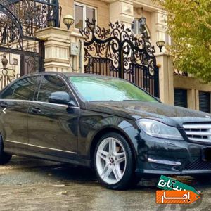 رنت خودرو بنز C200 2012 مشکی با بهترین کیفیت
