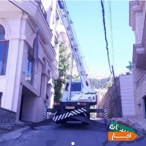 اجاره و رنت جرثقیل دکل بلند سنگین با بهترین قیمت