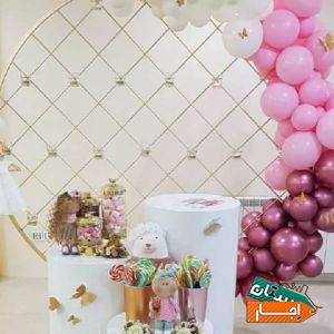 اجاره ظروف کرایه.اجاره صندلی.تاشو.مبله شیواری تم تولد
