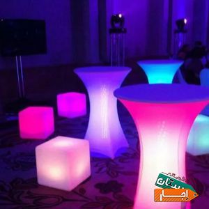 اجاره میز و صندلی های نور ( ال ای دی )