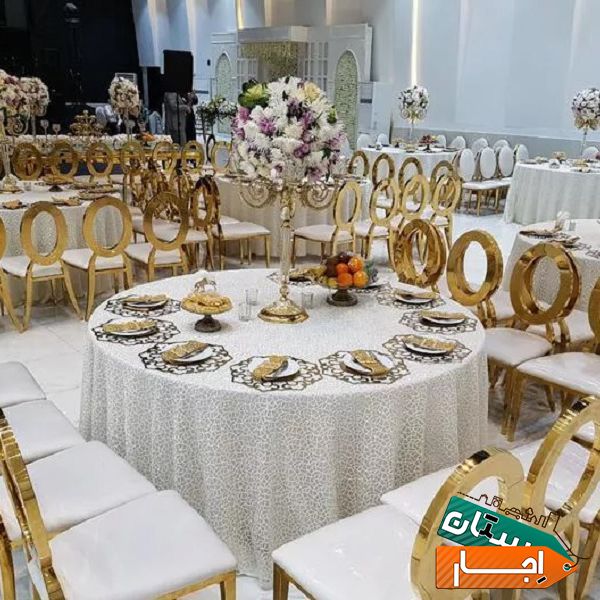 اجاره جدید ترین و بروزترین میز و صندلیها و ظروف پذیرایی و شام