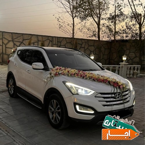 اجاره ماشین عروس سانتافه با گل و شرایط مناسب