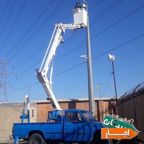 اجاره بالابر نیسان جرثقیل سبددار کابین دار لجور