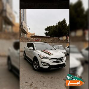 اجاره ماشین عروس سانتافه نیو همراه با راننده