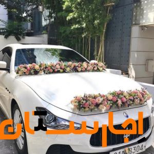اجاره و تزئین ماشین عروس،دسته گل،تاج گل،سبد و باکس
