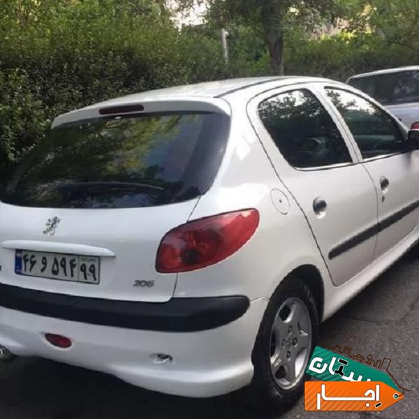 اجاره پژو206 روزانه ماهانه
