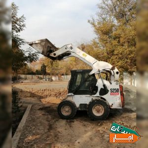 اجاره مینی بیل بیل مکانیکی بابکت به همراه پیکور