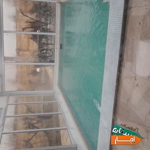 اجاره ویلا باغ استخرسرپوشیده آبگرم آب گرم تصفیه ازن سهیلیه