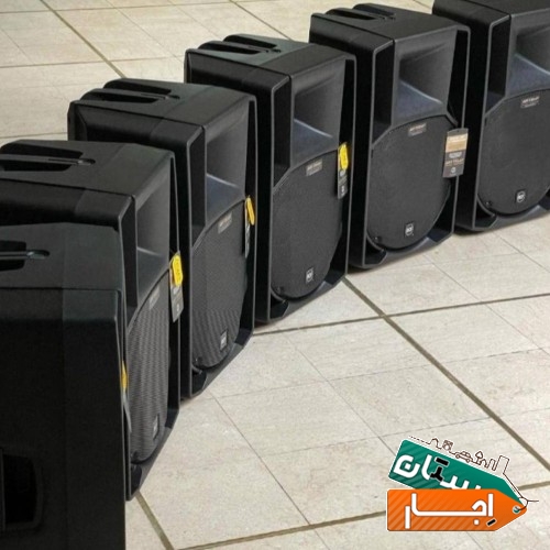 خدمات اجاره سیستم صوتی بانداسپیکر اکتیوrcf ev دایناکورد